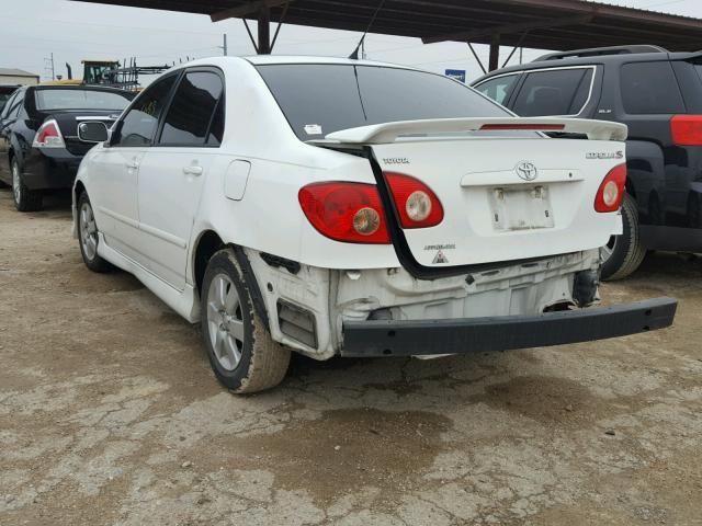 1NXBR32E78Z962806 - 2008 TOYOTA COROLLA CE WHITE photo 3