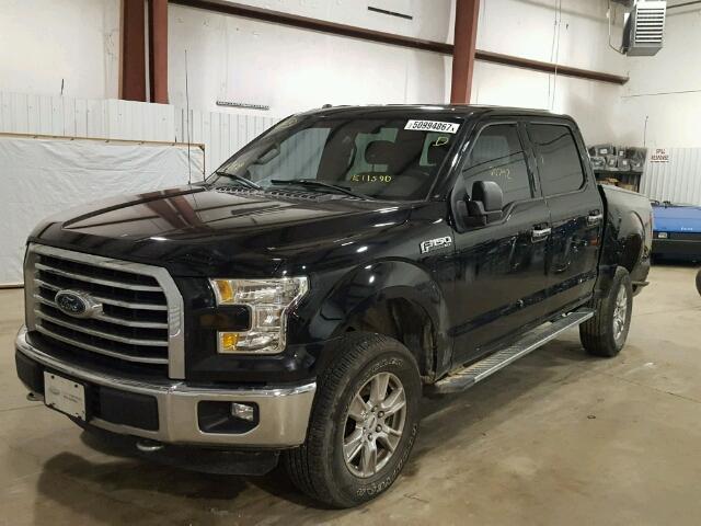 1FTEW1EFXGKE11590 - 2016 FORD F150 SUPER BLACK photo 2