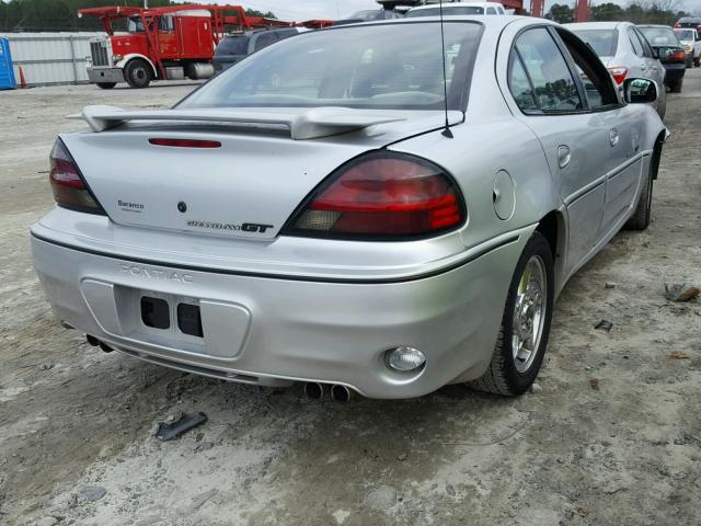 1G2NW52E12M598254 - 2002 PONTIAC GRAND AM G SILVER photo 4