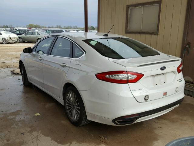 3FA6P0K9XER208918 - 2014 FORD FUSION TIT WHITE photo 3