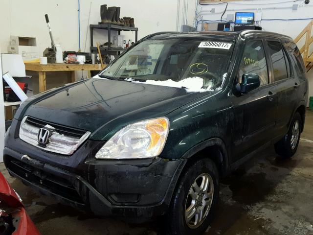 JHLRD78813C016356 - 2003 HONDA CR-V EX GREEN photo 2