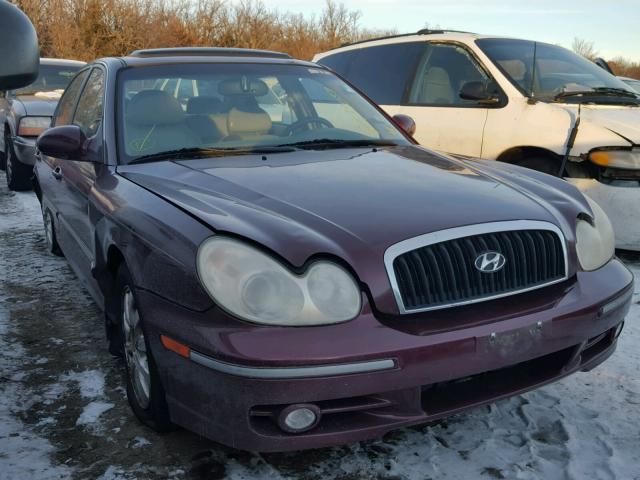 KMHWF35H23A756013 - 2003 HYUNDAI SONATA GLS MAROON photo 1