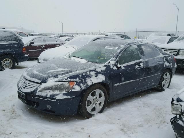 JH4KB16546C010144 - 2006 ACURA RL BLUE photo 2