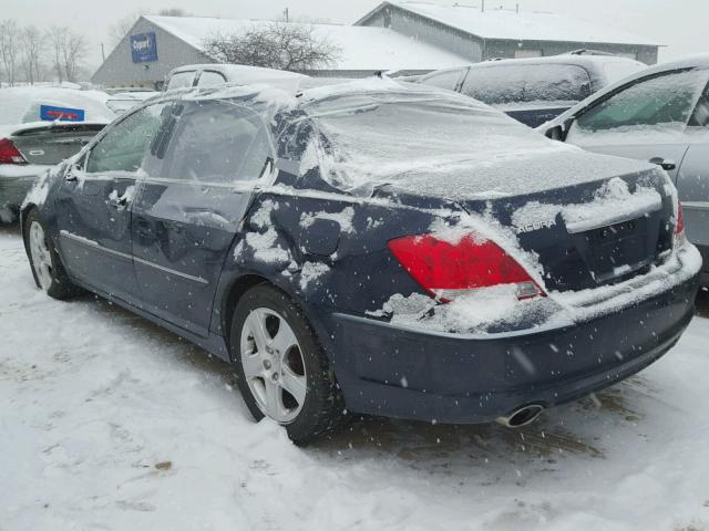 JH4KB16546C010144 - 2006 ACURA RL ლურჯი ფოტო 3