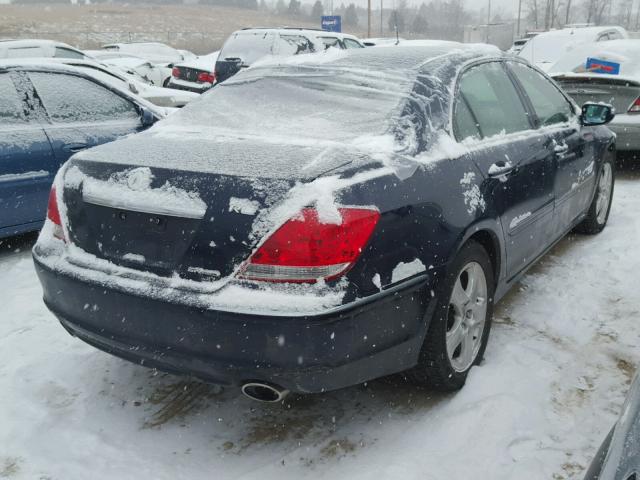 JH4KB16546C010144 - 2006 ACURA RL ლურჯი ფოტო 4