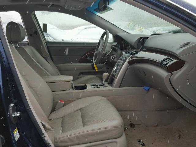 JH4KB16546C010144 - 2006 ACURA RL BLUE photo 5