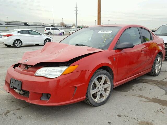 1G8AY12P85Z120669 - 2005 SATURN ION REDLIN RED photo 2