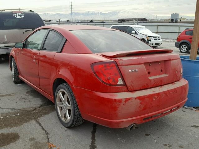 1G8AY12P85Z120669 - 2005 SATURN ION REDLIN RED photo 3