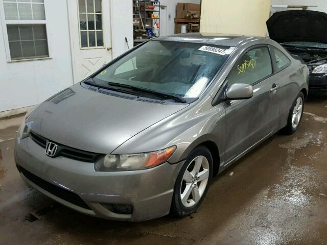 2HGFG12846H583564 - 2006 HONDA CIVIC EX GRAY photo 2