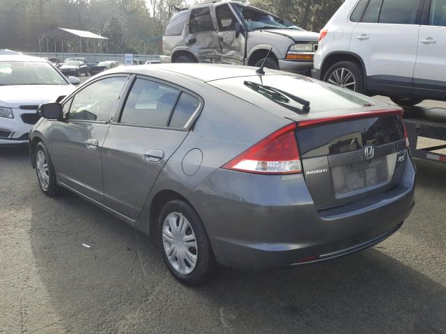 JHMZE2H57AS014874 - 2010 HONDA INSIGHT LX GRAY photo 3