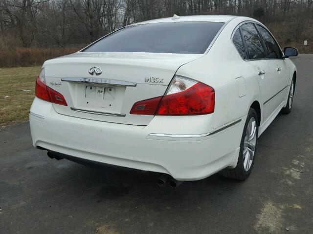 JNKCY01F19M851818 - 2009 INFINITI M35 BASE WHITE photo 4