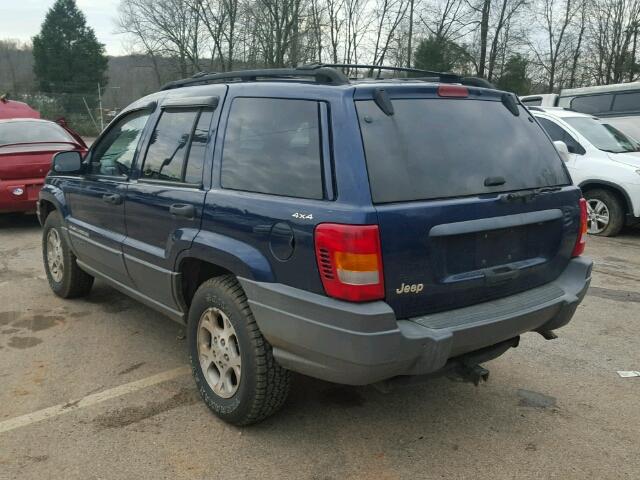 1J4GW48S31C590716 - 2001 JEEP GRAND CHER BLUE photo 3