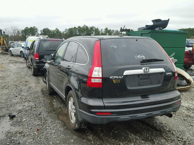 JHLRE4H73BC006378 - 2011 HONDA CR-V EXL BLACK photo 3