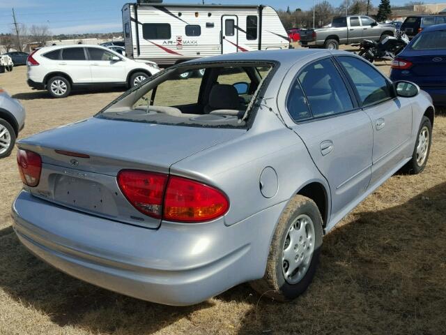 1G3NL52T9YC351534 - 2000 OLDSMOBILE ALERO GL SILVER photo 4