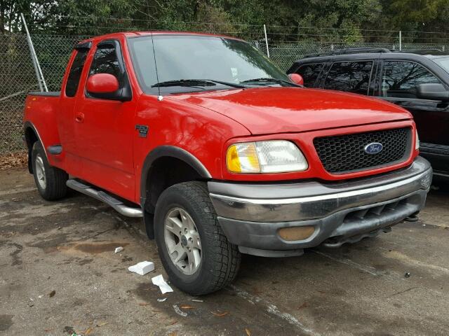 2FTRX08W13CA47711 - 2003 FORD F150 RED photo 1