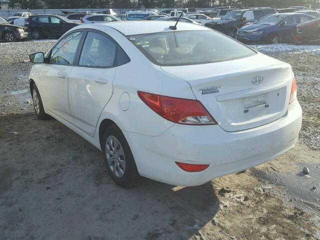 KMHCT4AE4FU916215 - 2015 HYUNDAI ACCENT GLS WHITE photo 3