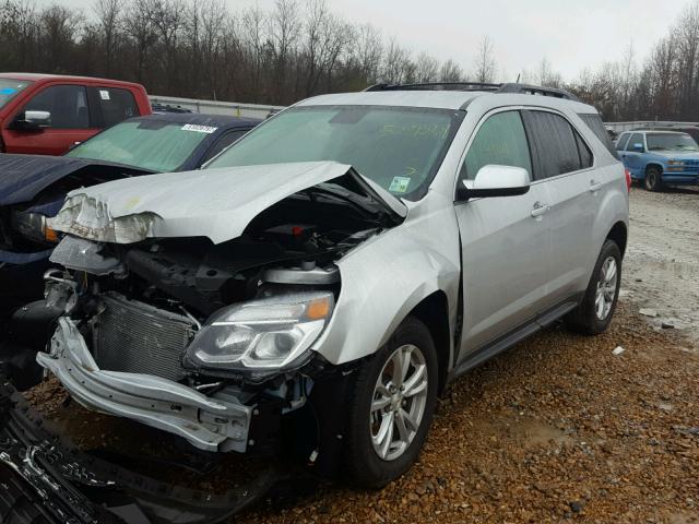 2GNALCEK0H1549079 - 2017 CHEVROLET EQUINOX LT SILVER photo 2