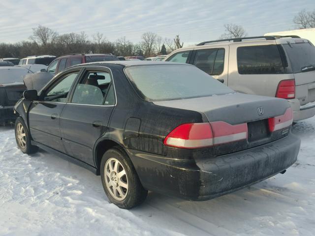 1HGCG56752A176759 - 2002 HONDA ACCORD SE BLACK photo 3