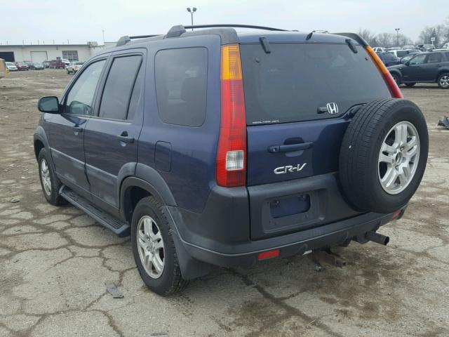 JHLRD78812C090228 - 2002 HONDA CR-V EX BLUE photo 3