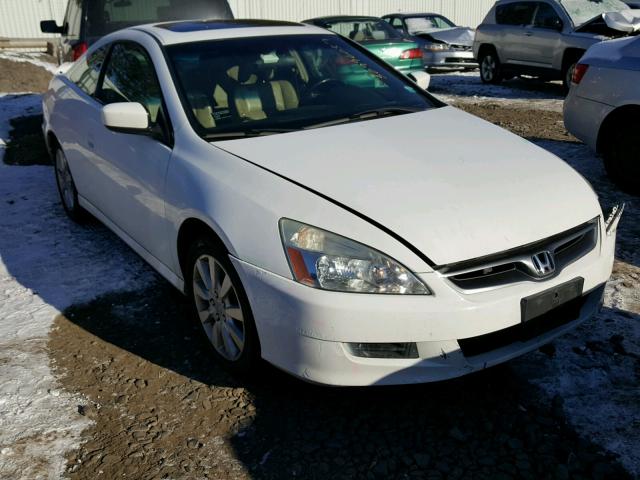 1HGCM82606A000568 - 2006 HONDA ACCORD EX WHITE photo 1