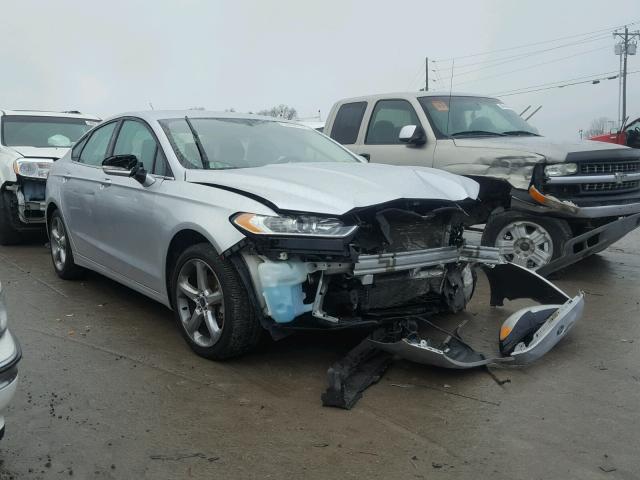 3FA6P0HD6ER133484 - 2014 FORD FUSION SE SILVER photo 1