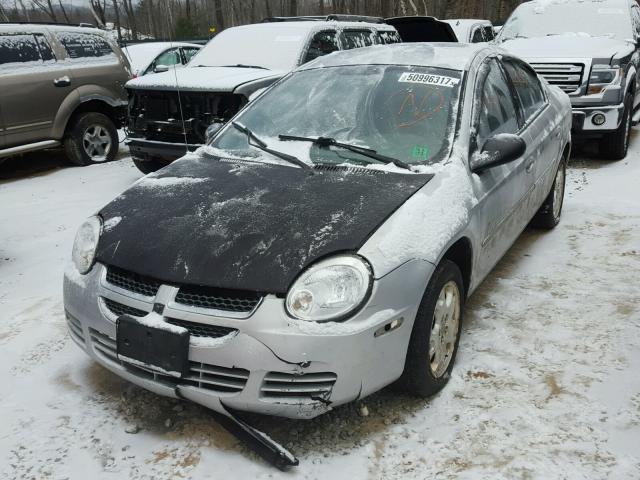 1B3ES56C64D516989 - 2004 DODGE NEON SXT SILVER photo 2