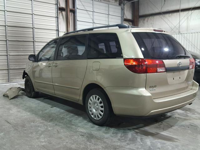 5TDZA23C94S134496 - 2004 TOYOTA SIENNA CE TAN photo 3