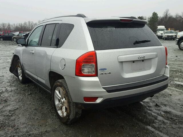 1C4NJDBB6CD621832 - 2012 JEEP COMPASS SP SILVER photo 3