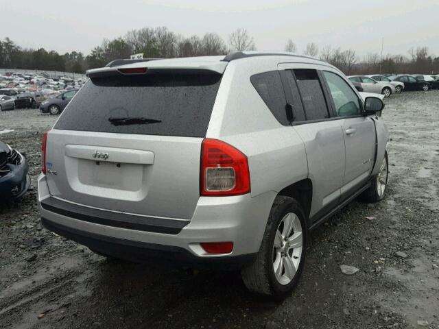 1C4NJDBB6CD621832 - 2012 JEEP COMPASS SP SILVER photo 4