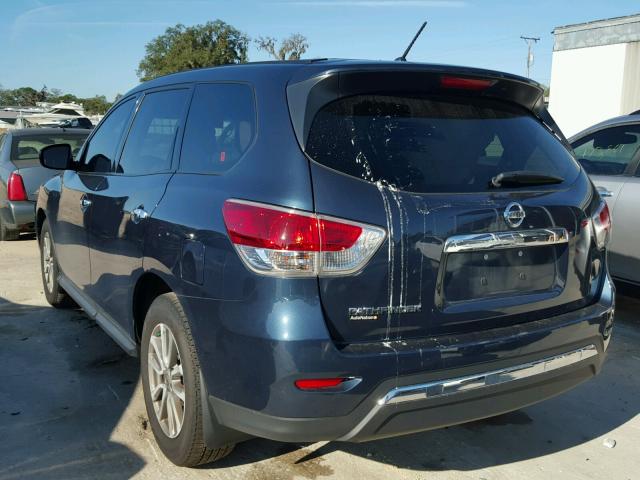 5N1AR2MN0FC623617 - 2015 NISSAN PATHFINDER BLUE photo 3