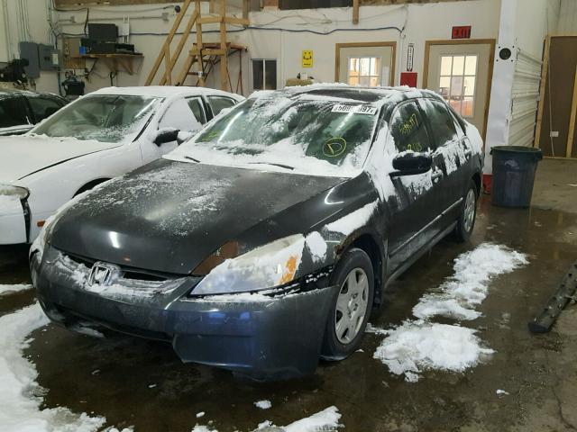 1HGCM56465A067813 - 2005 HONDA ACCORD LX BLACK photo 2