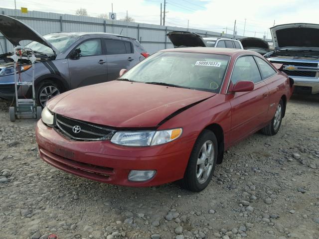 2T1CF22P91C458757 - 2001 TOYOTA CAMRY SOLA RED photo 2