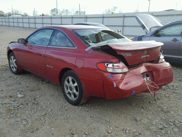 2T1CF22P91C458757 - 2001 TOYOTA CAMRY SOLA RED photo 3