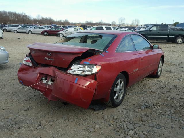 2T1CF22P91C458757 - 2001 TOYOTA CAMRY SOLA RED photo 4