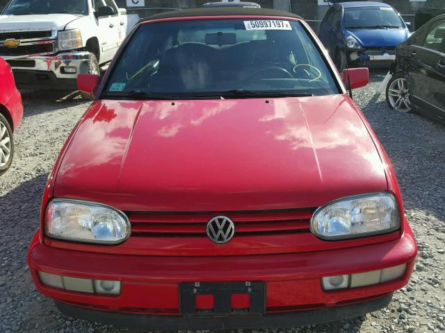 3VWBB81E0WM812137 - 1998 VOLKSWAGEN CABRIO GLS RED photo 9