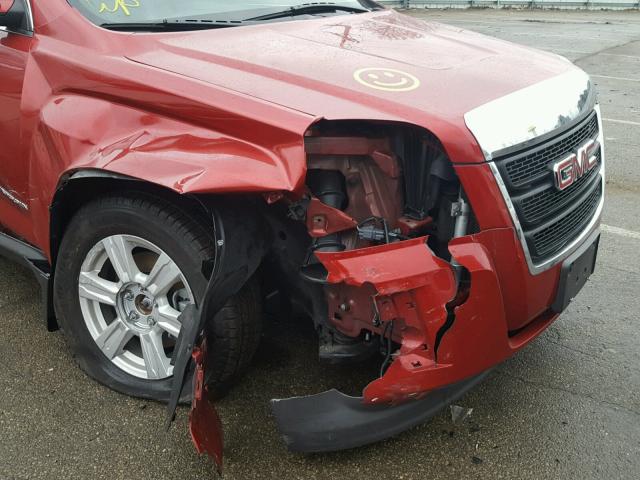 2GKALREK2F6364659 - 2015 GMC TERRAIN SL RED photo 9