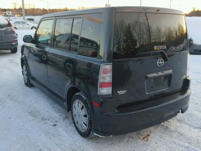 JTLKT324164062045 - 2006 TOYOTA SCION XB BLACK photo 3