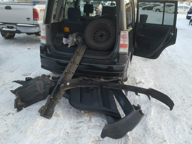 JTLKT324164062045 - 2006 TOYOTA SCION XB BLACK photo 9