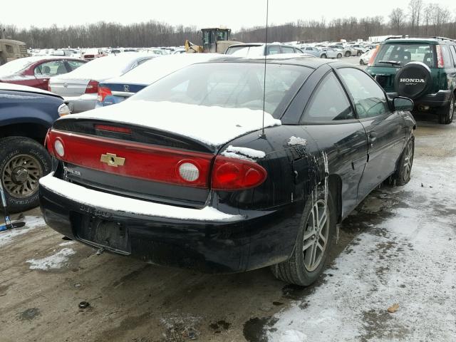 1G1JC12F247359424 - 2004 CHEVROLET CAVALIER BLACK photo 4