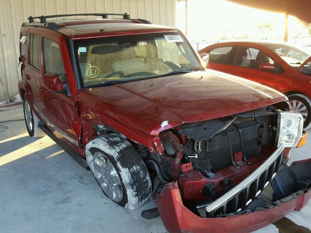 1J4RH5GT9AC109533 - 2010 JEEP COMMANDER RED photo 1