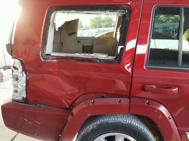 1J4RH5GT9AC109533 - 2010 JEEP COMMANDER 红色 照片 10