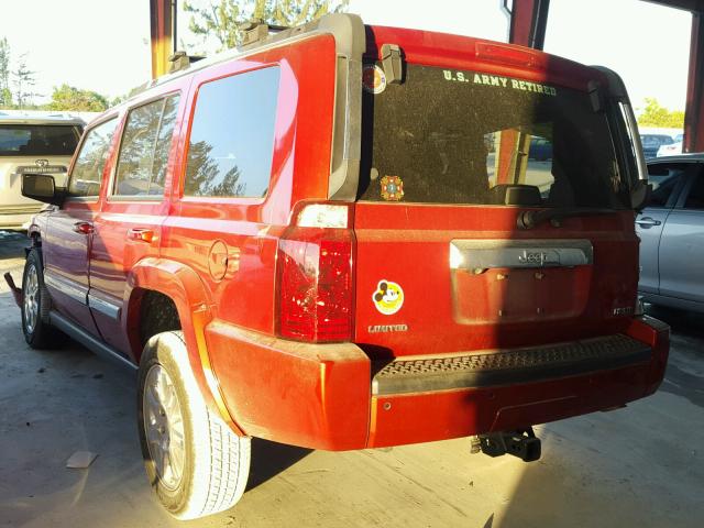 1J4RH5GT9AC109533 - 2010 JEEP COMMANDER 红色 照片 3