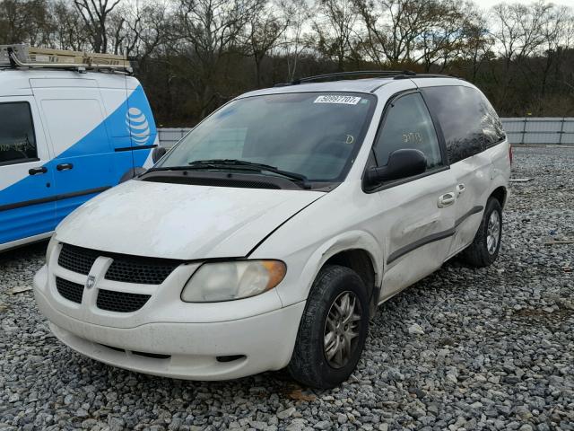 1B4GP45392B598159 - 2002 DODGE CARAVAN SP WHITE photo 2