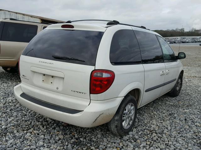 1B4GP45392B598159 - 2002 DODGE CARAVAN SP WHITE photo 4