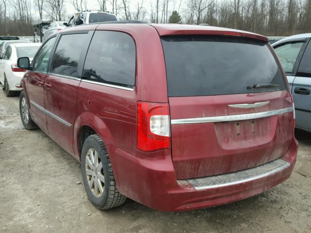 2A4RR8DG2BR683759 - 2011 CHRYSLER TOWN & COU RED photo 3