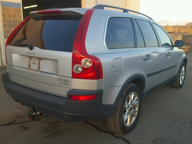 YV1CZ91HX41082230 - 2004 VOLVO XC90 T6 SILVER photo 4