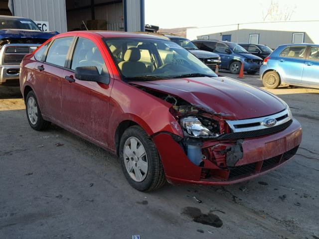 1FAHP34N19W250806 - 2009 FORD FOCUS S RED photo 1