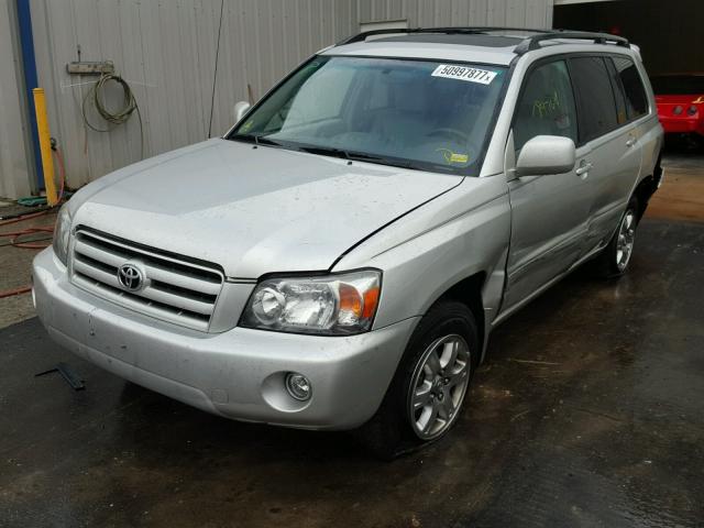 JTEEP21A170225716 - 2007 TOYOTA HIGHLANDER GRAY photo 2