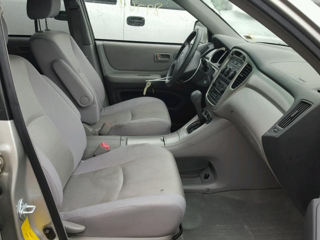 JTEEP21A170225716 - 2007 TOYOTA HIGHLANDER GRAY photo 5