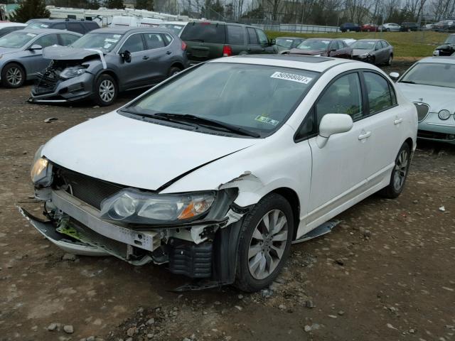 2HGFA16869H525780 - 2009 HONDA CIVIC EX WHITE photo 2